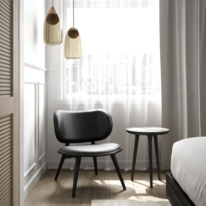 The Lounge Chair lounge chair, leather natural, matt varnished oak stand Mater