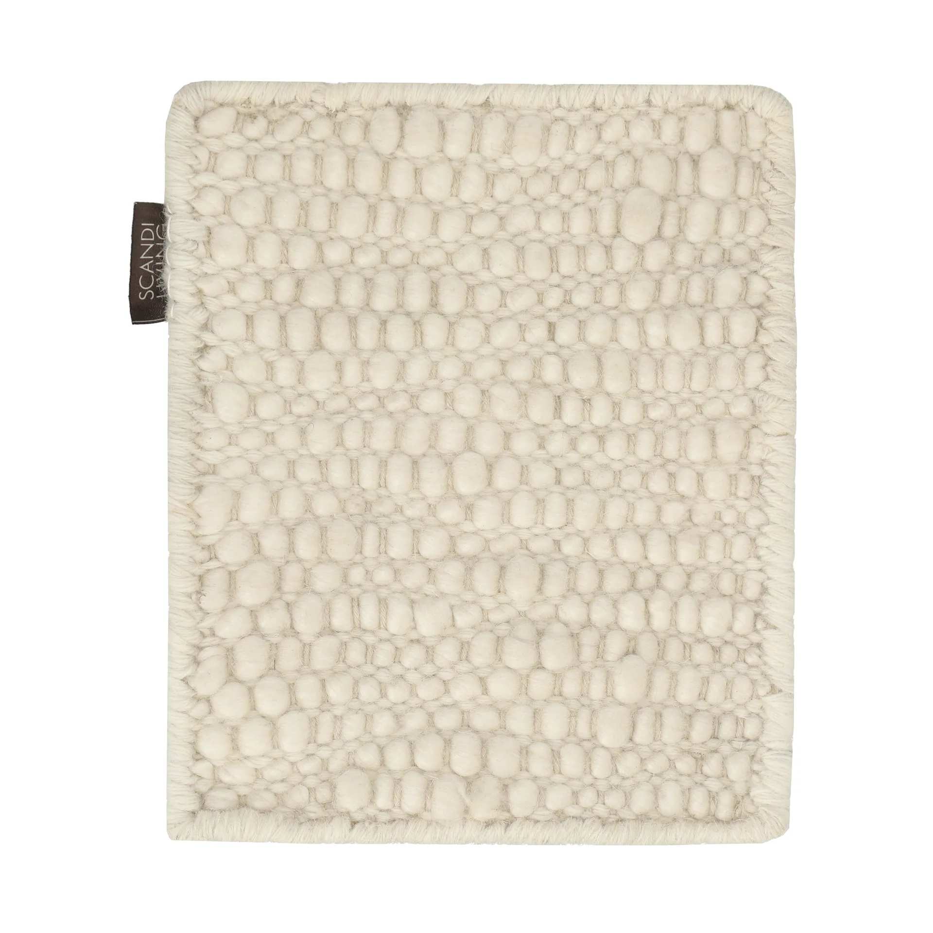 Sample Pebble wool rug, White Material Samples