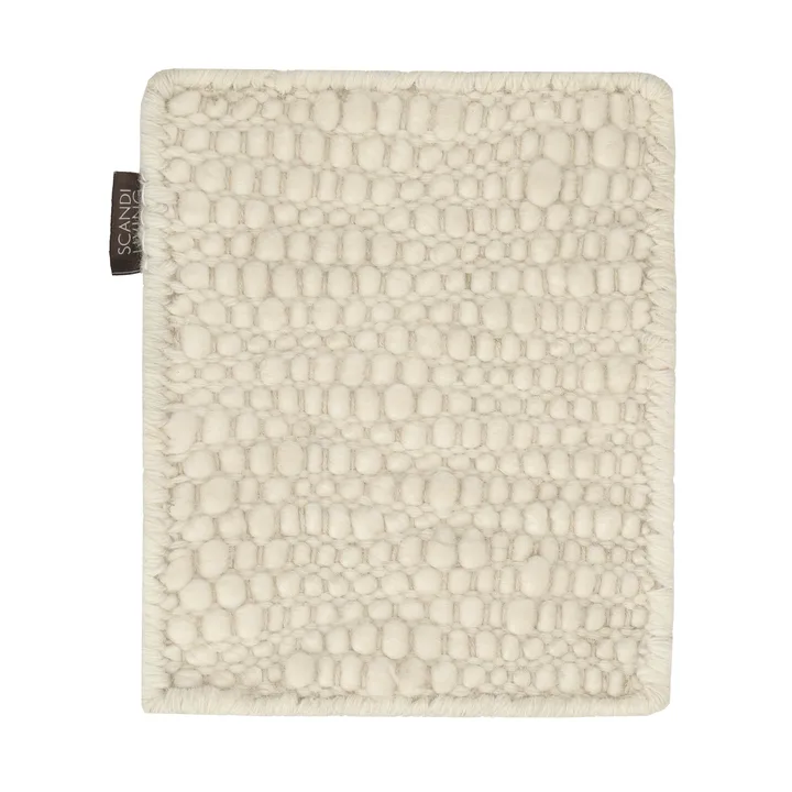 Sample Pebble wool rug - White - Material Samples