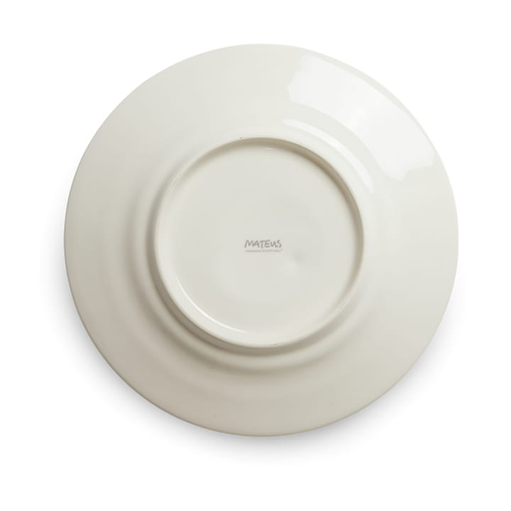 Basic Christmas plate Ø21 cm - White-multi - Mateus