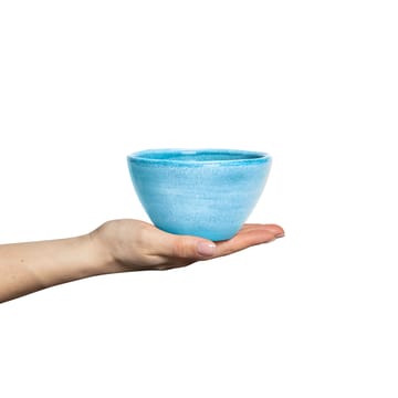 Basic organic bowl 12 cm - Turquoise - Mateus