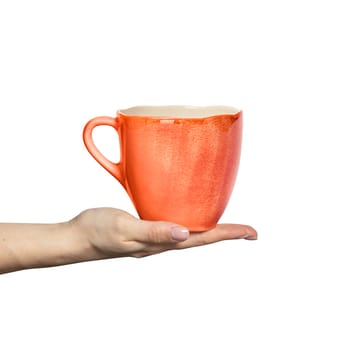 Basic organic mug 60 cl - Orange - Mateus