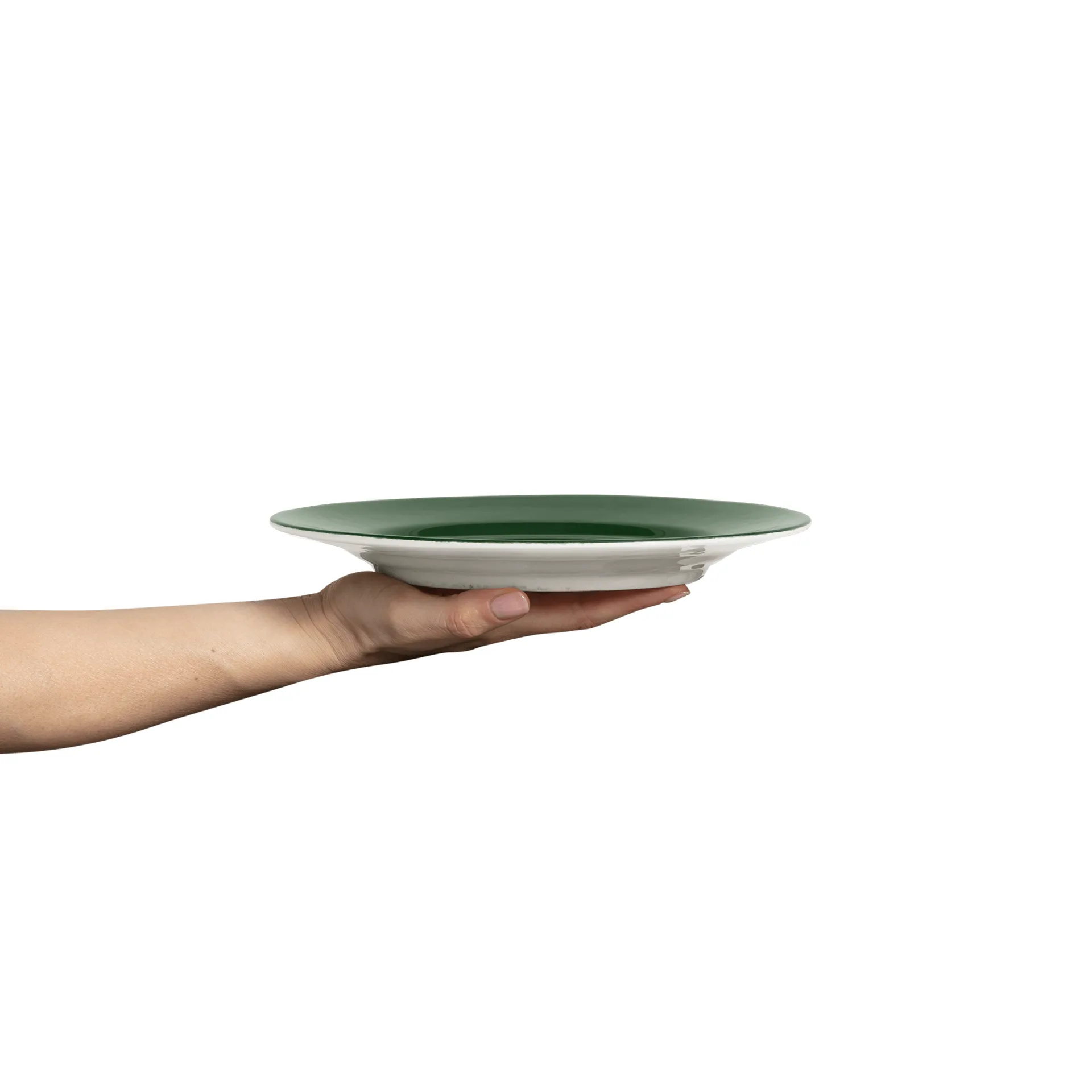 Basic plate 25 cm, Forest green Mateus