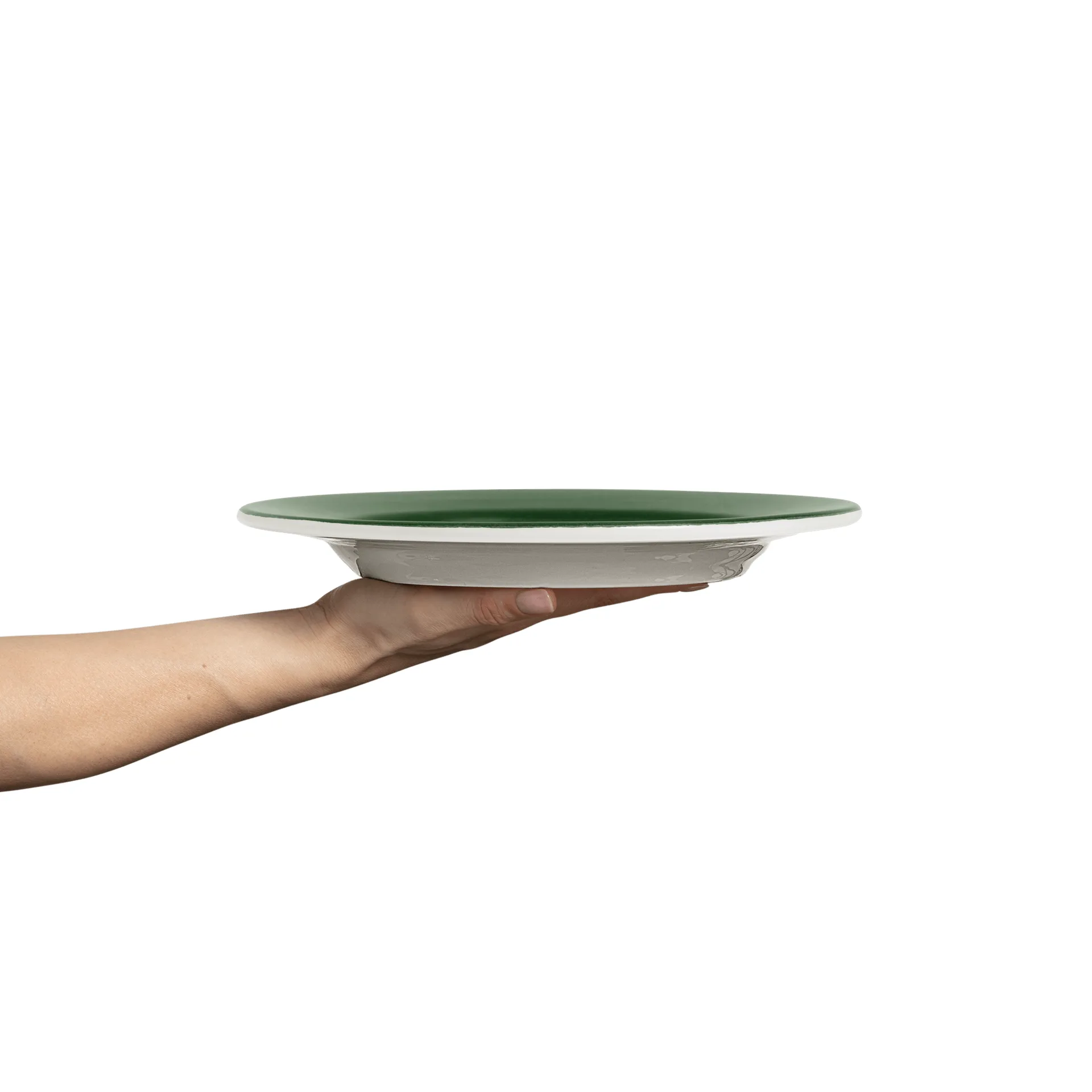 Basic plate 28 cm, Forest green Mateus
