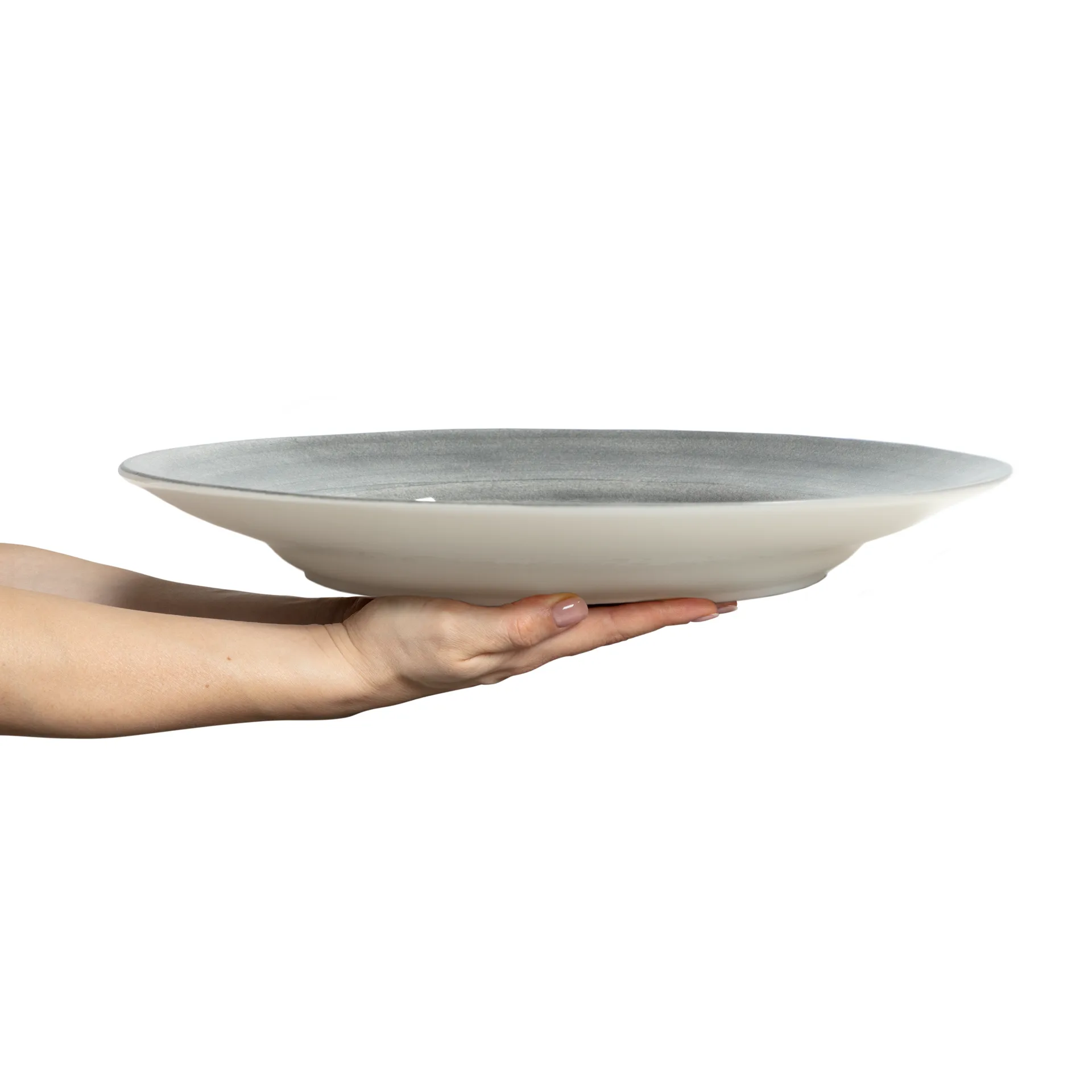 Basic serving platter Ø41 cm, Grey Mateus