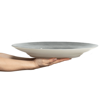 Basic serving platter Ø41 cm - Grey - Mateus