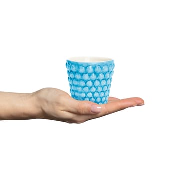 Bubbles espresso cup 10 cl - Turquoise - Mateus