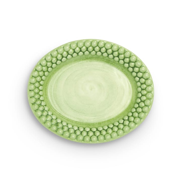 Bubbles oval plate 20 cm - Green - Mateus