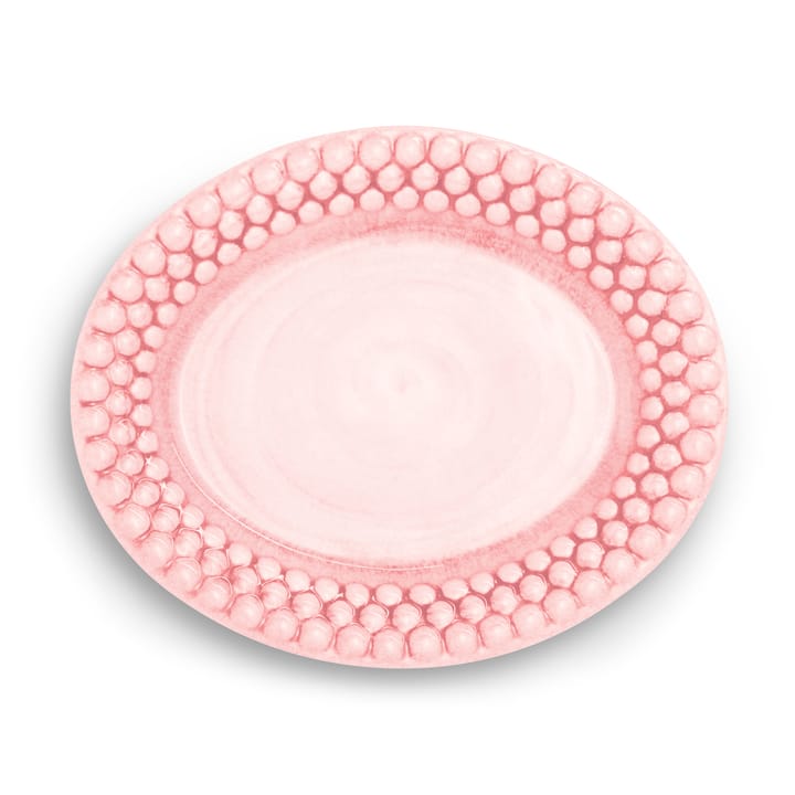 Bubbles oval plate 20 cm - light pink - Mateus