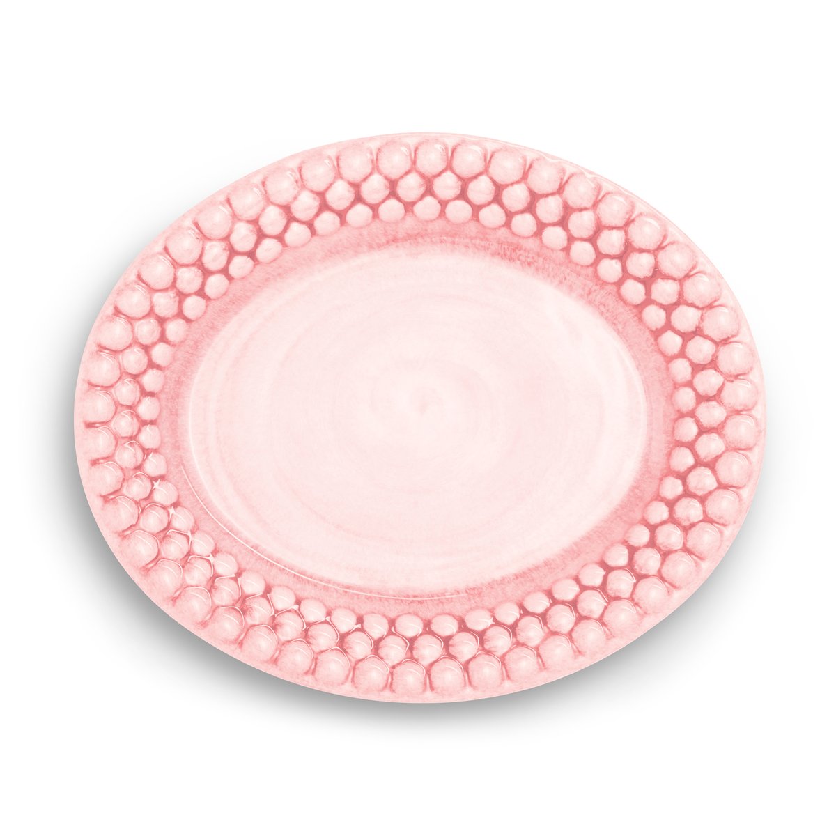 Mateus Bubbles oval plate 20 cm light pink | Scandinavian Design | Dinner plates | Pink