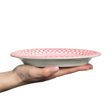 Bubbles oval plate 20 cm - light pink - Mateus