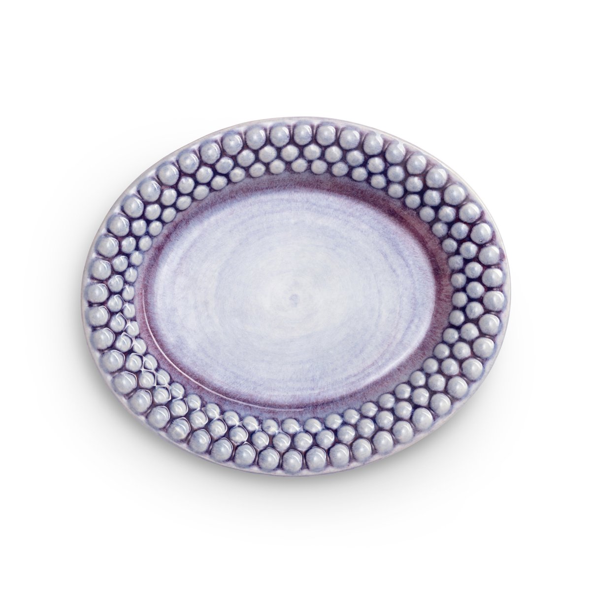 Mateus Bubbles oval plate 20 cm Violet | Scandinavian Design | Dinner plates | Purple