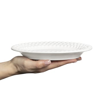 Bubbles oval plate 20 cm - White - Mateus