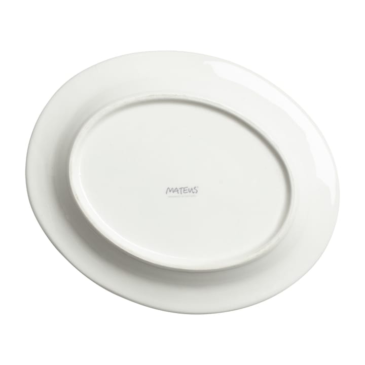 Bubbles oval plate 20 cm - White - Mateus