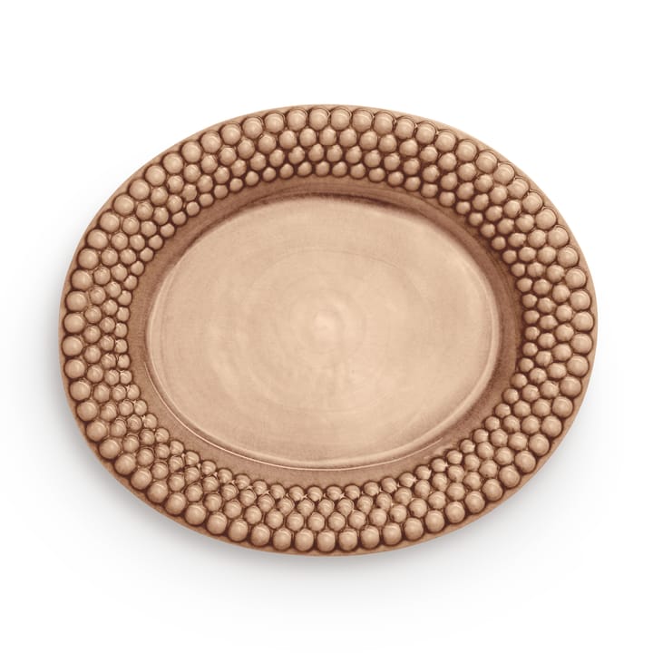 Bubbles oval saucer 35 cm - cinnamon - Mateus