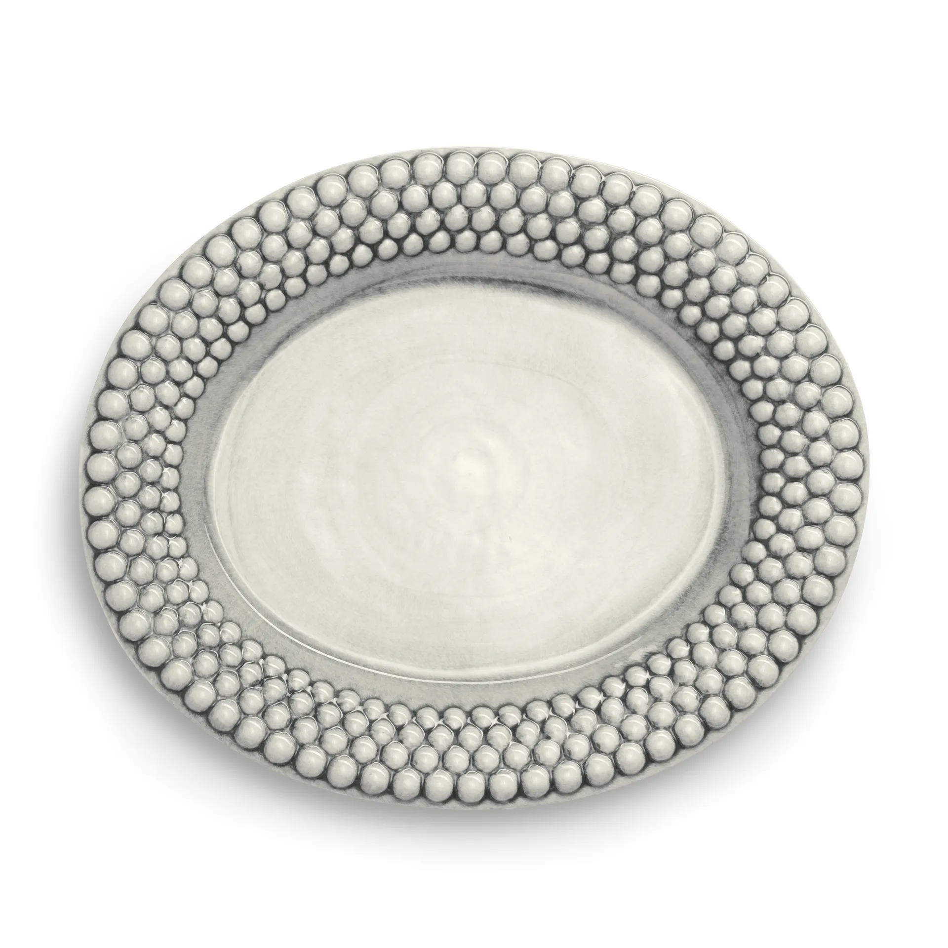 Bubbles oval saucer 35 cm, Grey Mateus