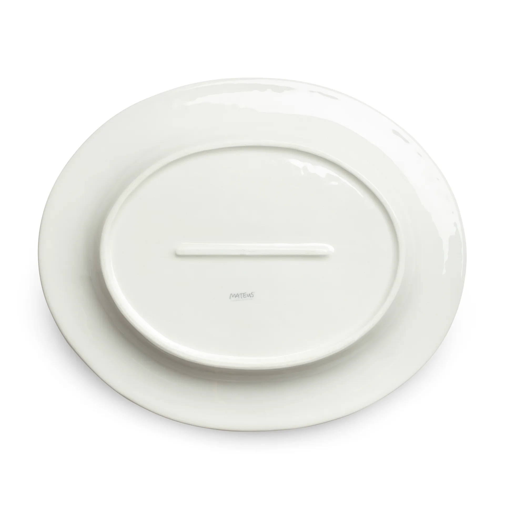 Bubbles oval saucer 35 cm, Grey Mateus