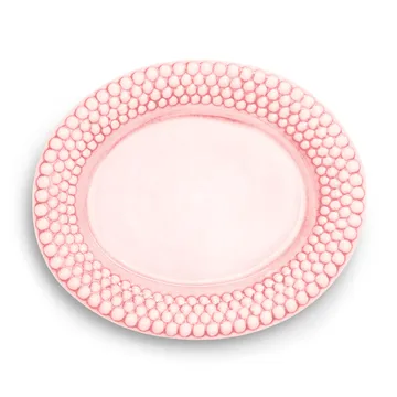 Bubbles oval saucer 35 cm - light pink - Mateus
