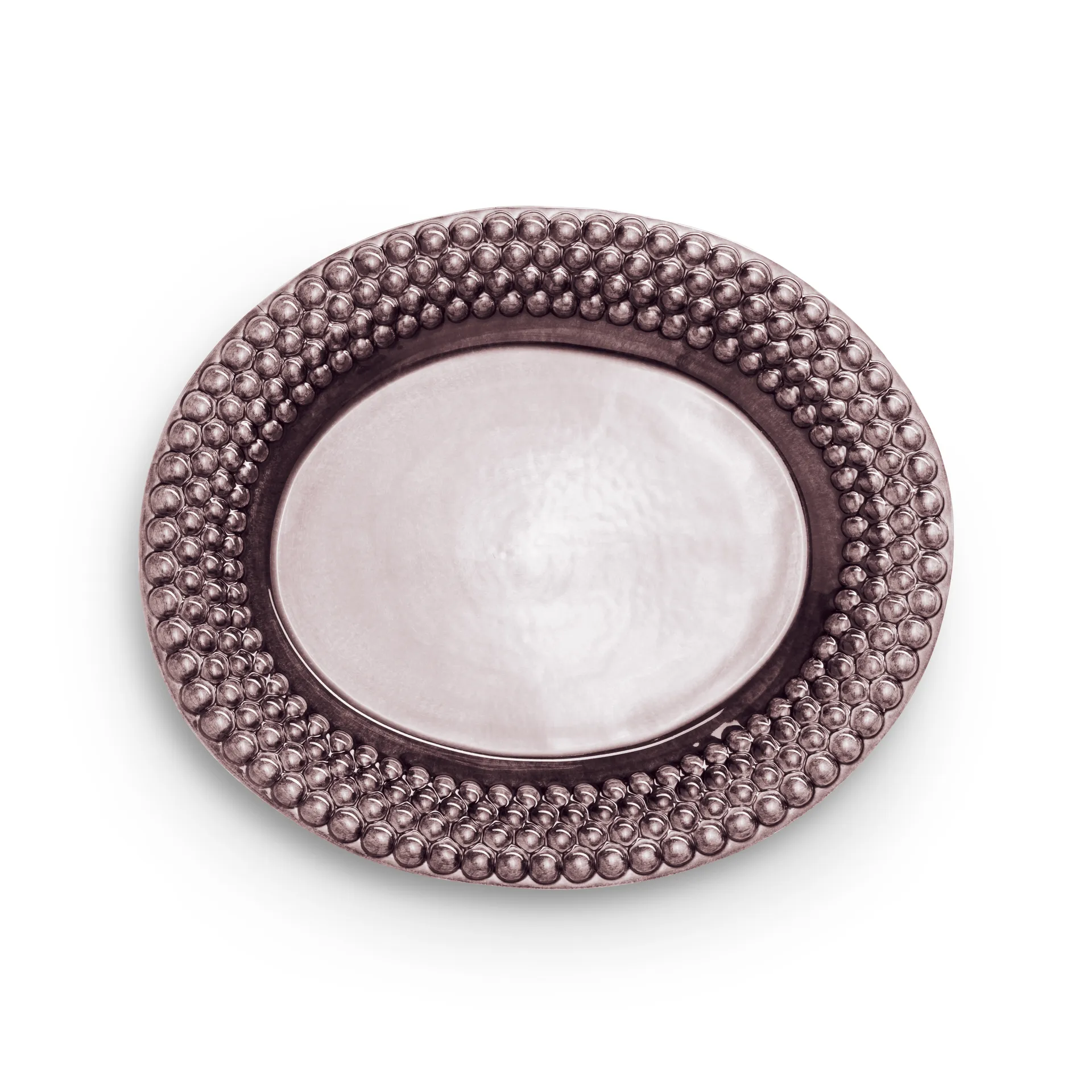 Bubbles oval saucer 35 cm, Plum Mateus
