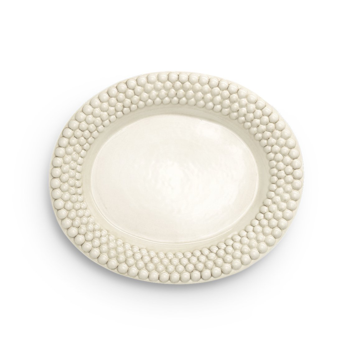 Mateus Bubbles oval saucer 35 cm Sand | Scandinavian Design | Serving platters & dishes | Beige