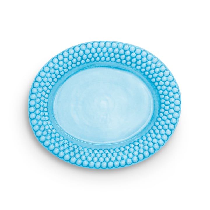 Bubbles oval saucer 35 cm - Turquoise - Mateus