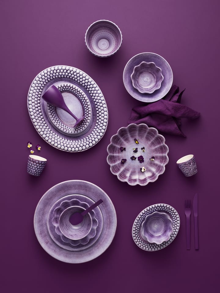 Bubbles oval saucer 35 cm - Violet - Mateus