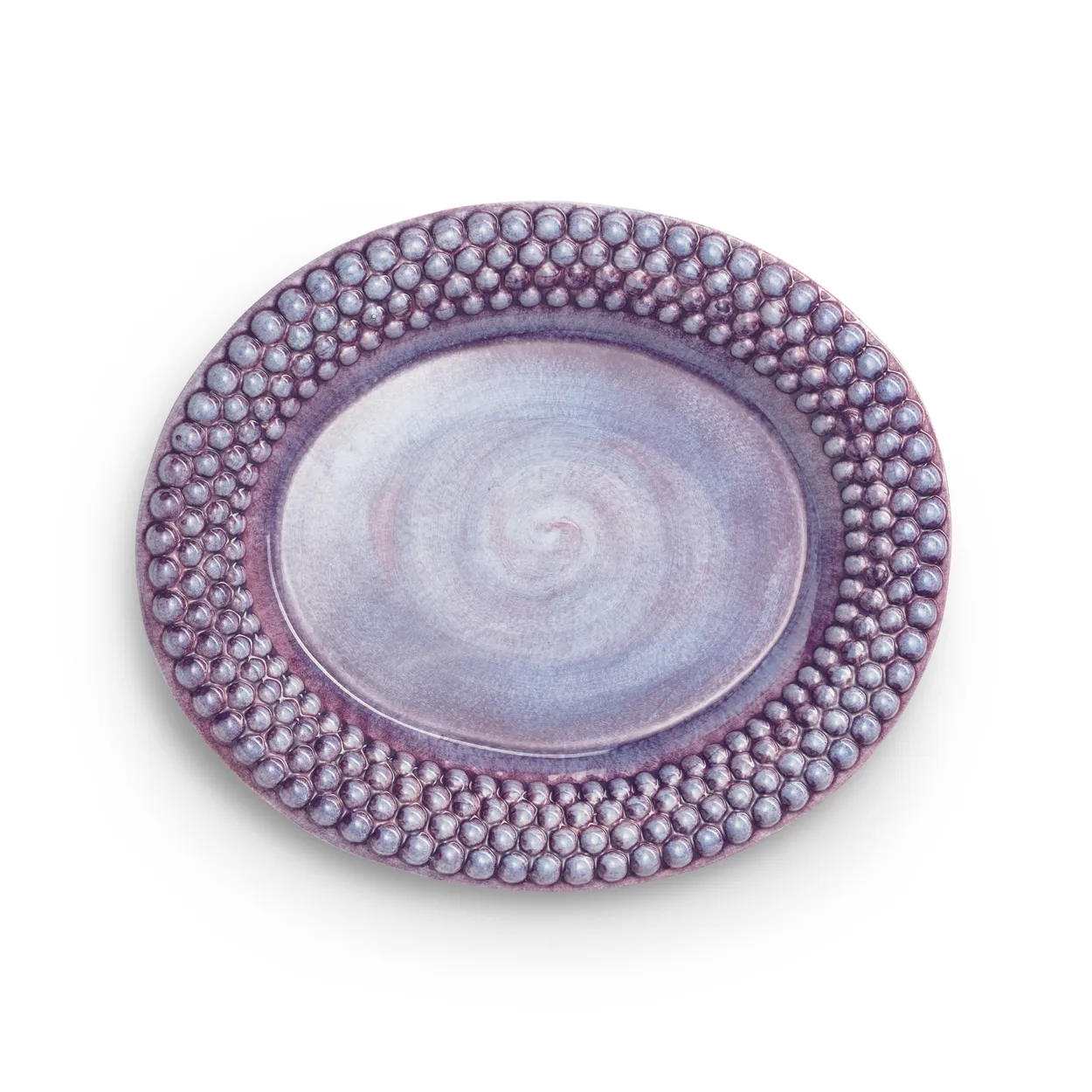 Mateus Bubbles oval saucer 35 cm Violet | Scandinavian Design | Serving platters & dishes | Purple