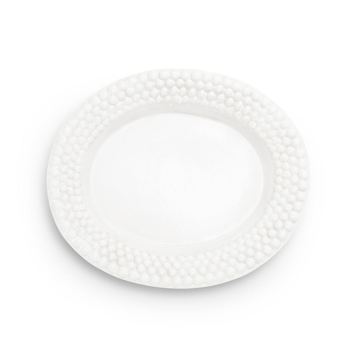 Mateus Bubbles oval saucer 35 cm White | Scandinavian Design | Serving platters & dishes | White
