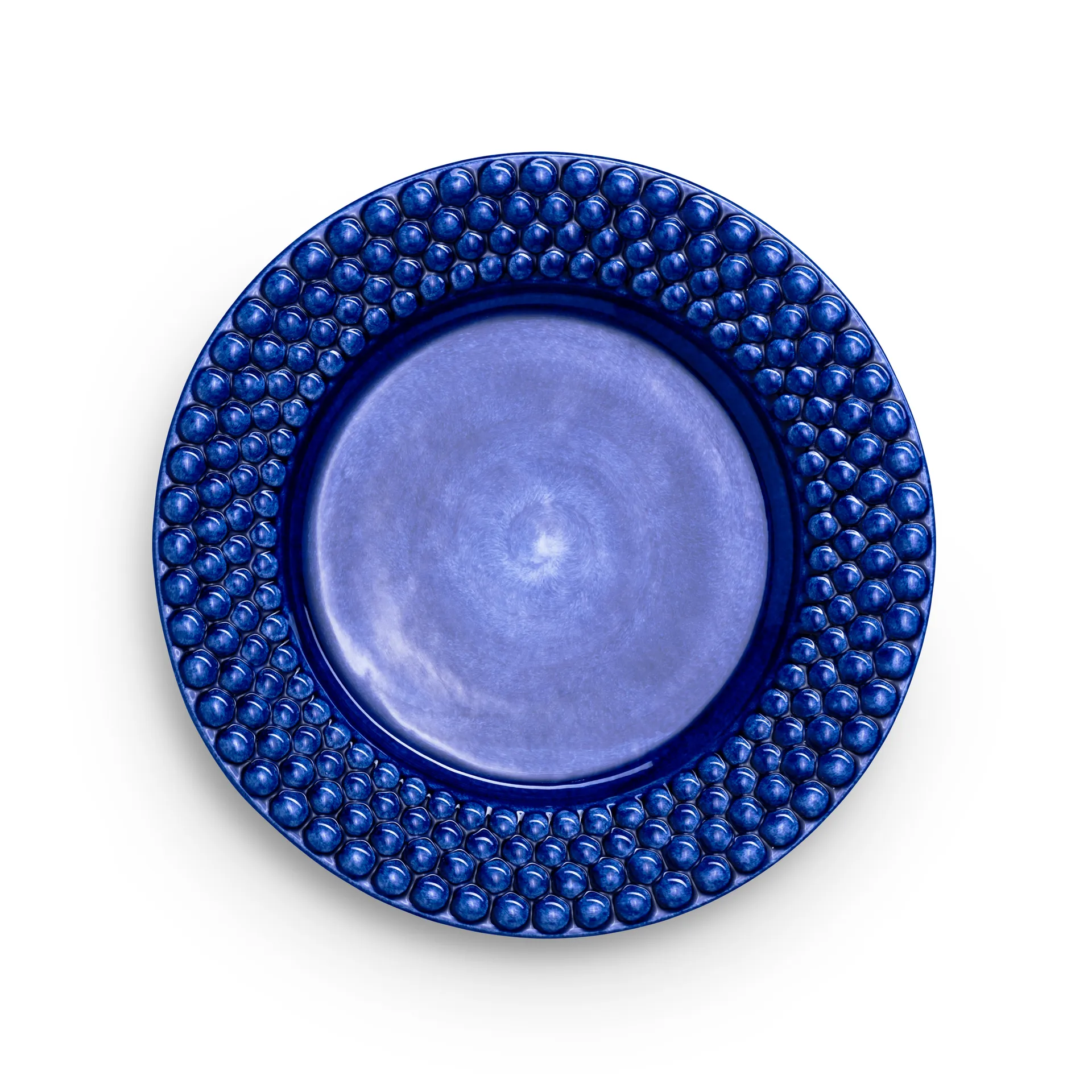 Bubbles plate 28 cm, Blue Mateus