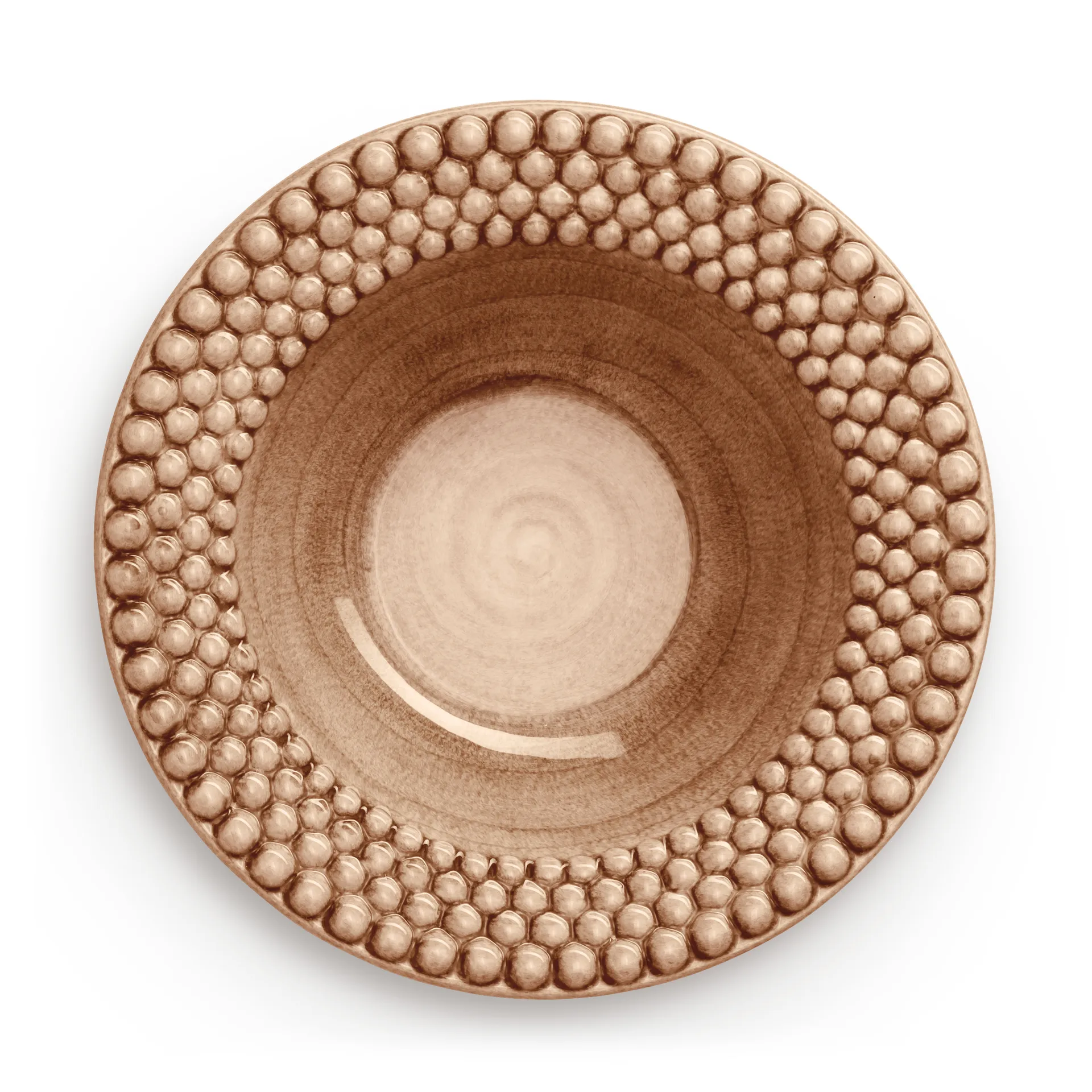 Bubbles soup plate 25 cm, cinnamon Mateus