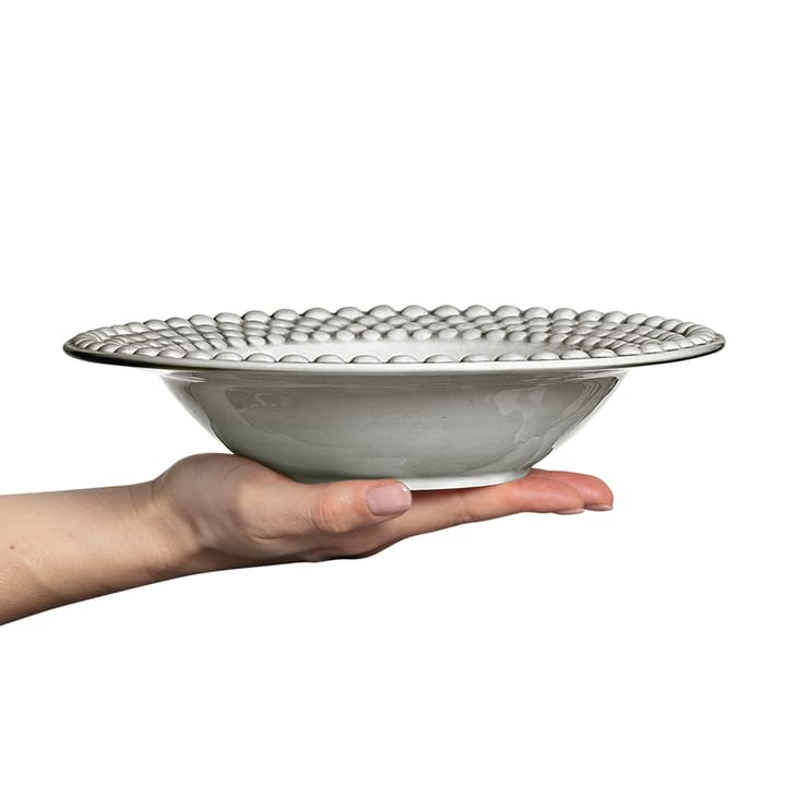 Bubbles soup plate 25 cm - Grey - Mateus