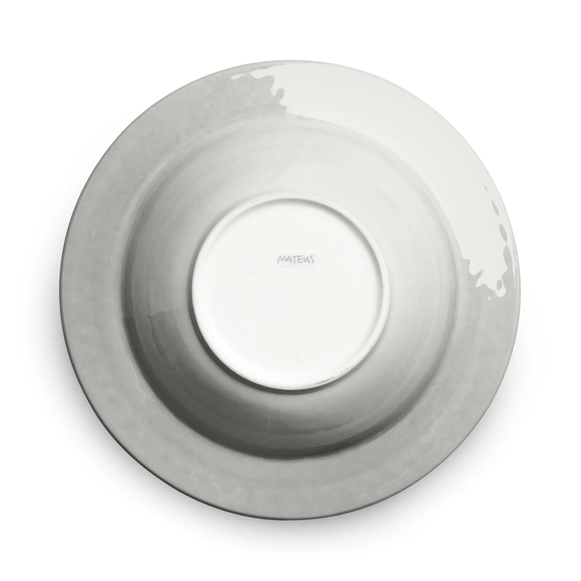 Bubbles soup plate 25 cm, Grey Mateus