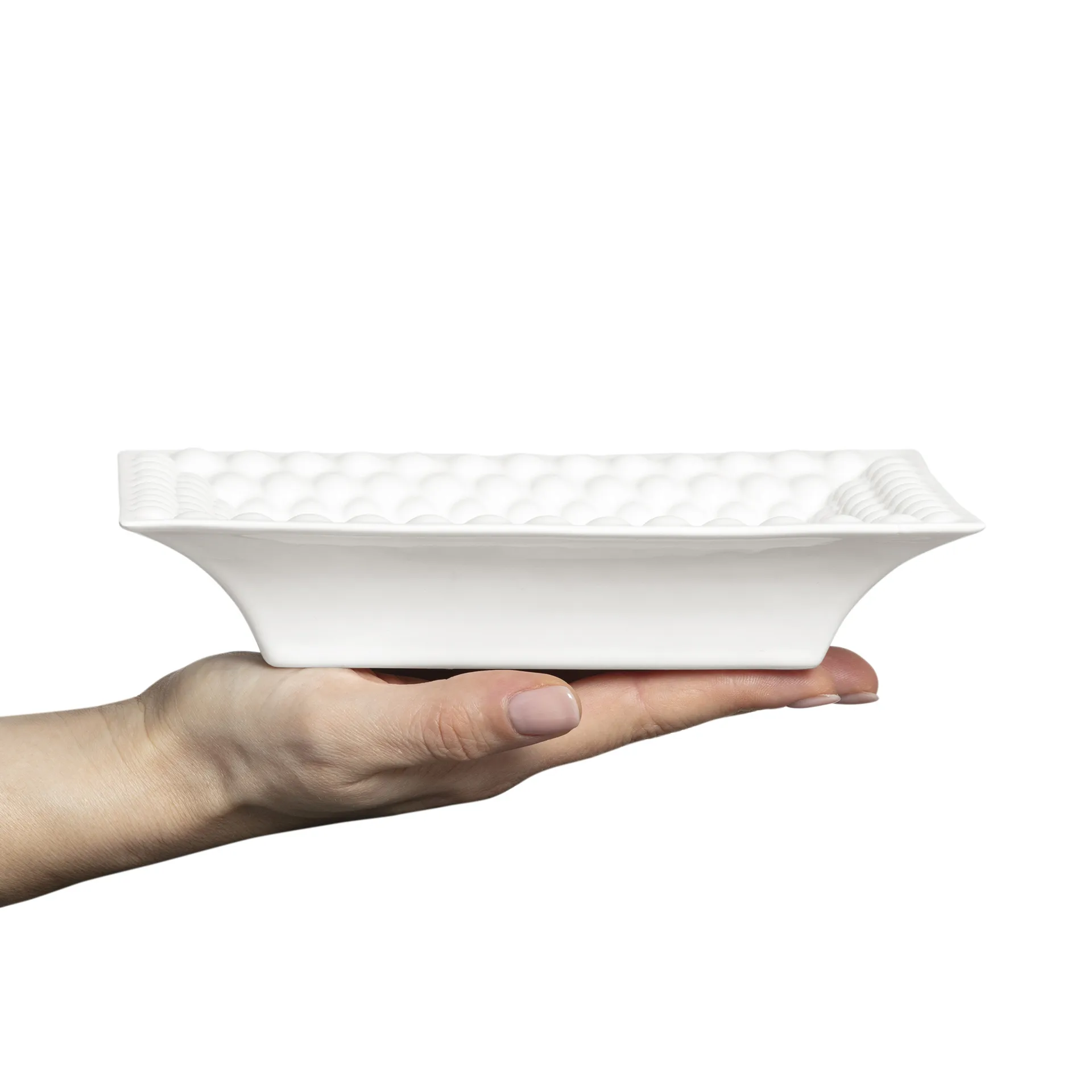 Bubbles tray small 16x20 cm, White Mateus