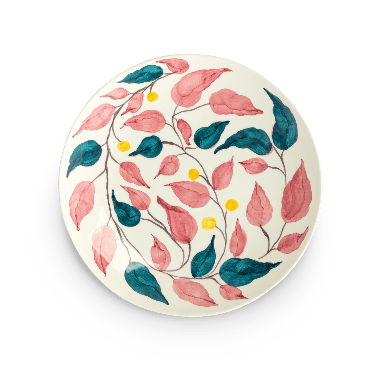 Mateus Flowers leaves serving platter o34 cm White | Scandinavian Design | Serving platters & dishes | White
