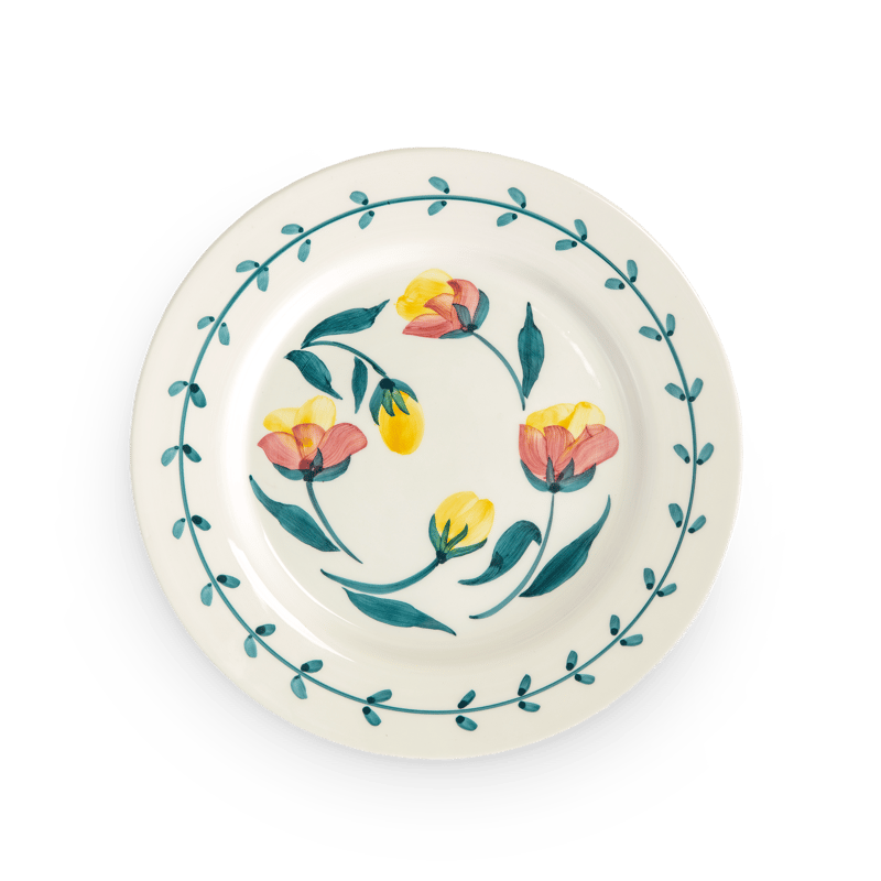 Mateus Flowers tulips dinner plate Ø28 cm White