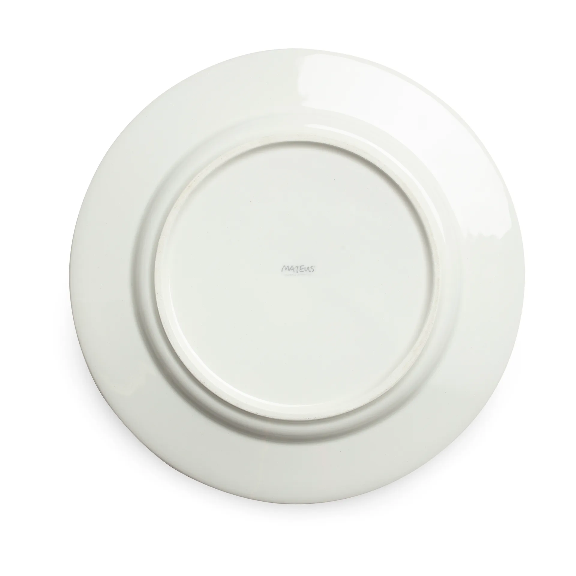 Flowers tulips dinner plate Ø28 cm, White Mateus