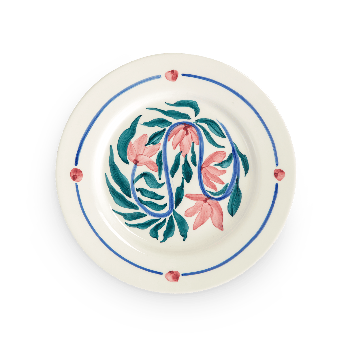 Mateus Flowers Water Lilies dinner plate Ø28 cm White