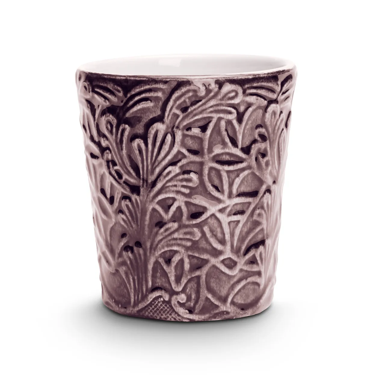 Mateus Lace mug 30 cl Plum | Scandinavian Design | Coffee cups | Purple