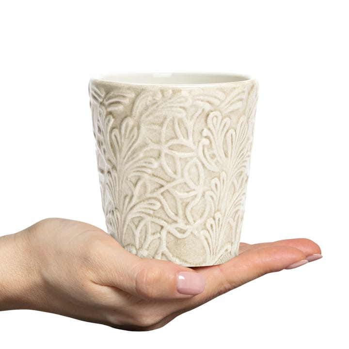 Lace mug 30 cl - Sand - Mateus