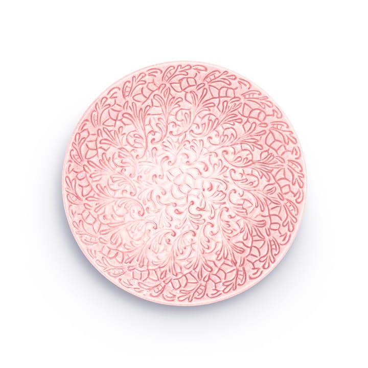 Lace plate 20 cm - Light pink - Mateus