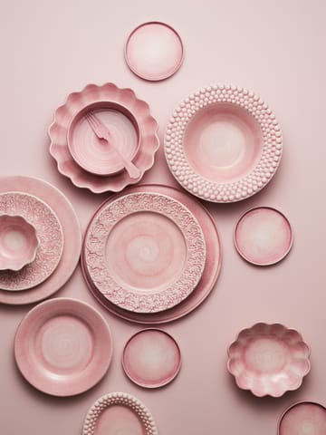 Lace plate 20 cm - Light pink - Mateus