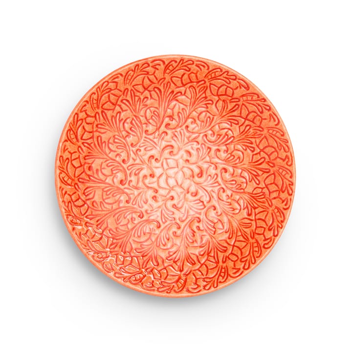 Lace plate 20 cm - Orange - Mateus