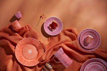 Lace plate 20 cm - Pink - Mateus