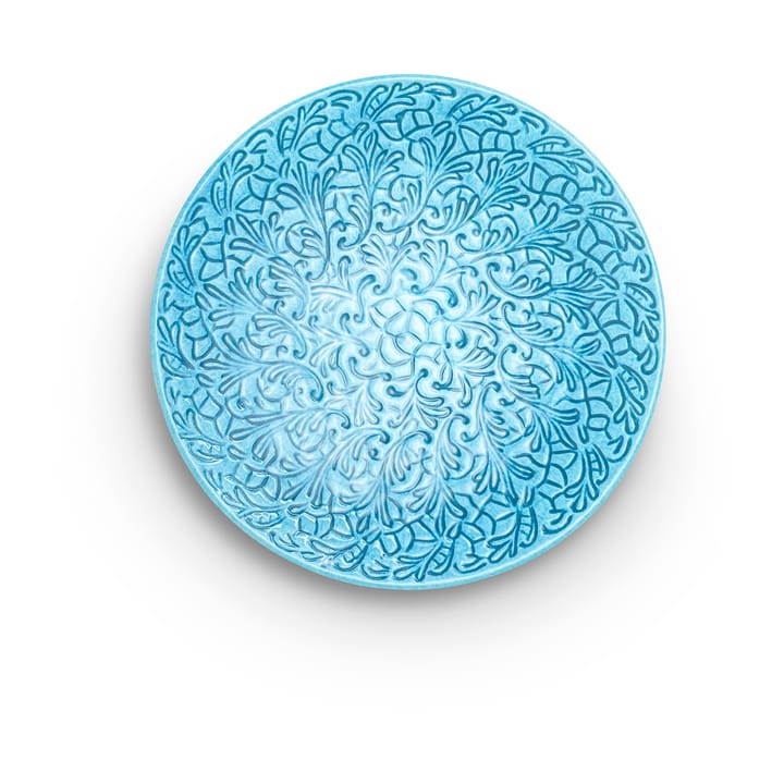 Lace plate 20 cm - Turquoise - Mateus