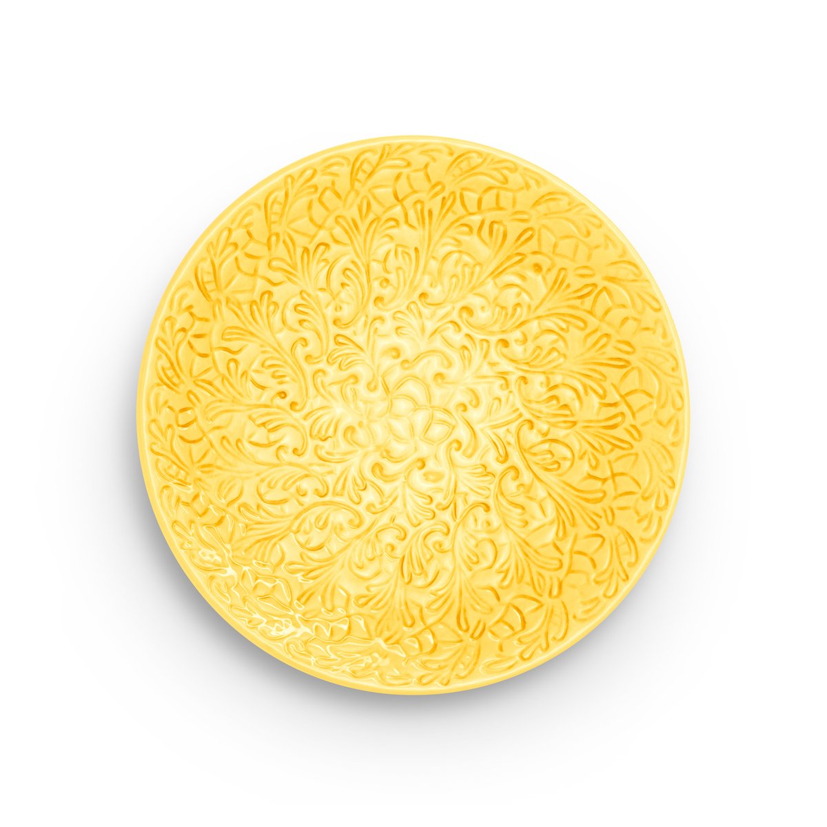 Mateus Lace plate 20 cm Yellow | Scandinavian Design | Dinner plates | Yellow