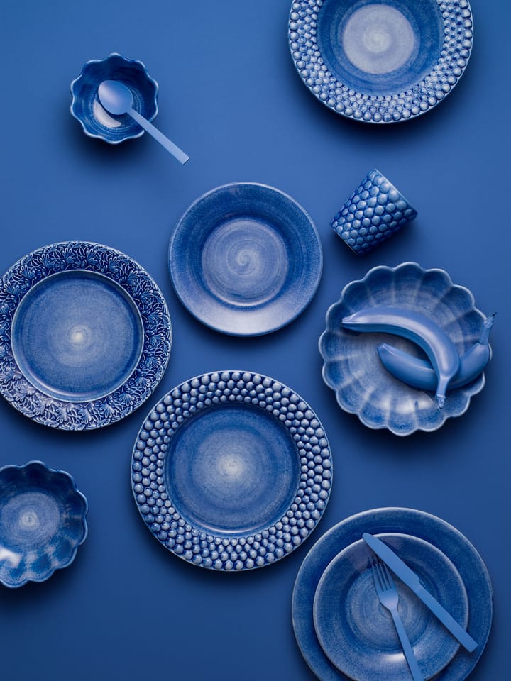Lace plate 25 cm - Blue - Mateus