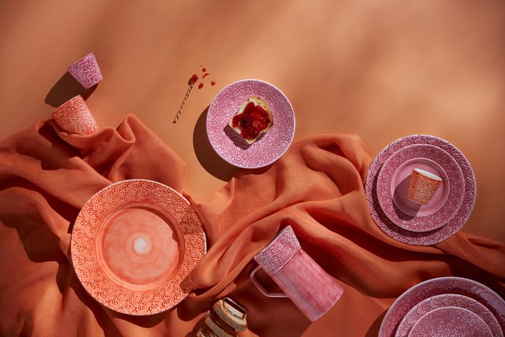 Lace plate 25 cm - Pink - Mateus