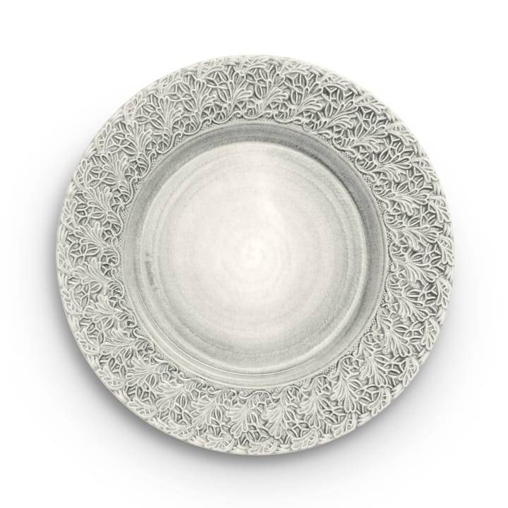 Lace plate 32 cm - Grey - Mateus