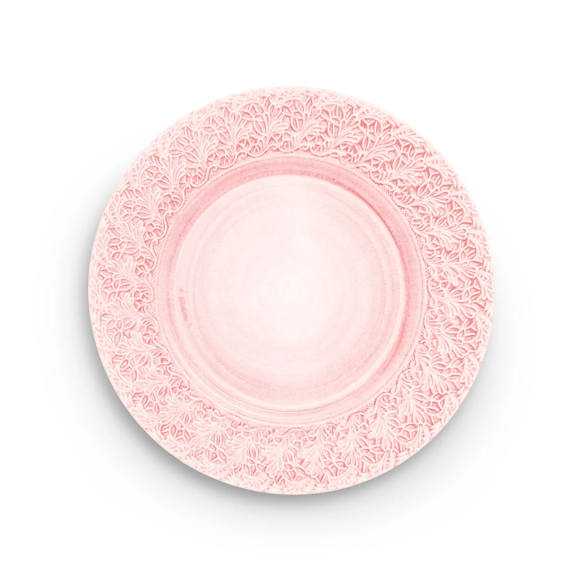 Lace plate 32 cm, Light pink Mateus