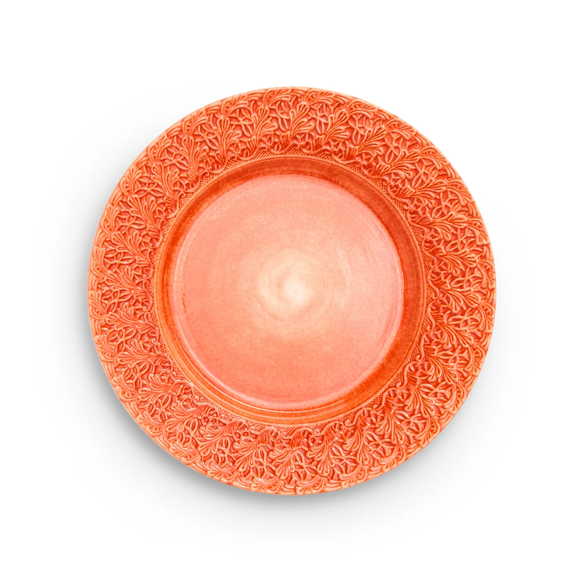 Lace plate 32 cm, Orange Mateus